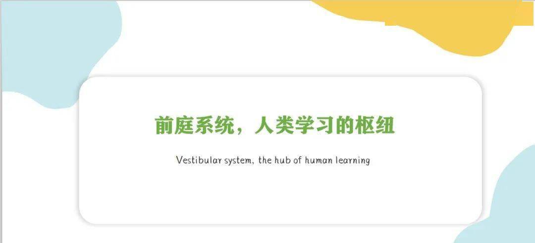 云开·全站APP登录入口 前庭系统--孩子大脑的门槛！