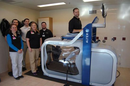 AlterG反重力台跑步机（图片来自BDN)。