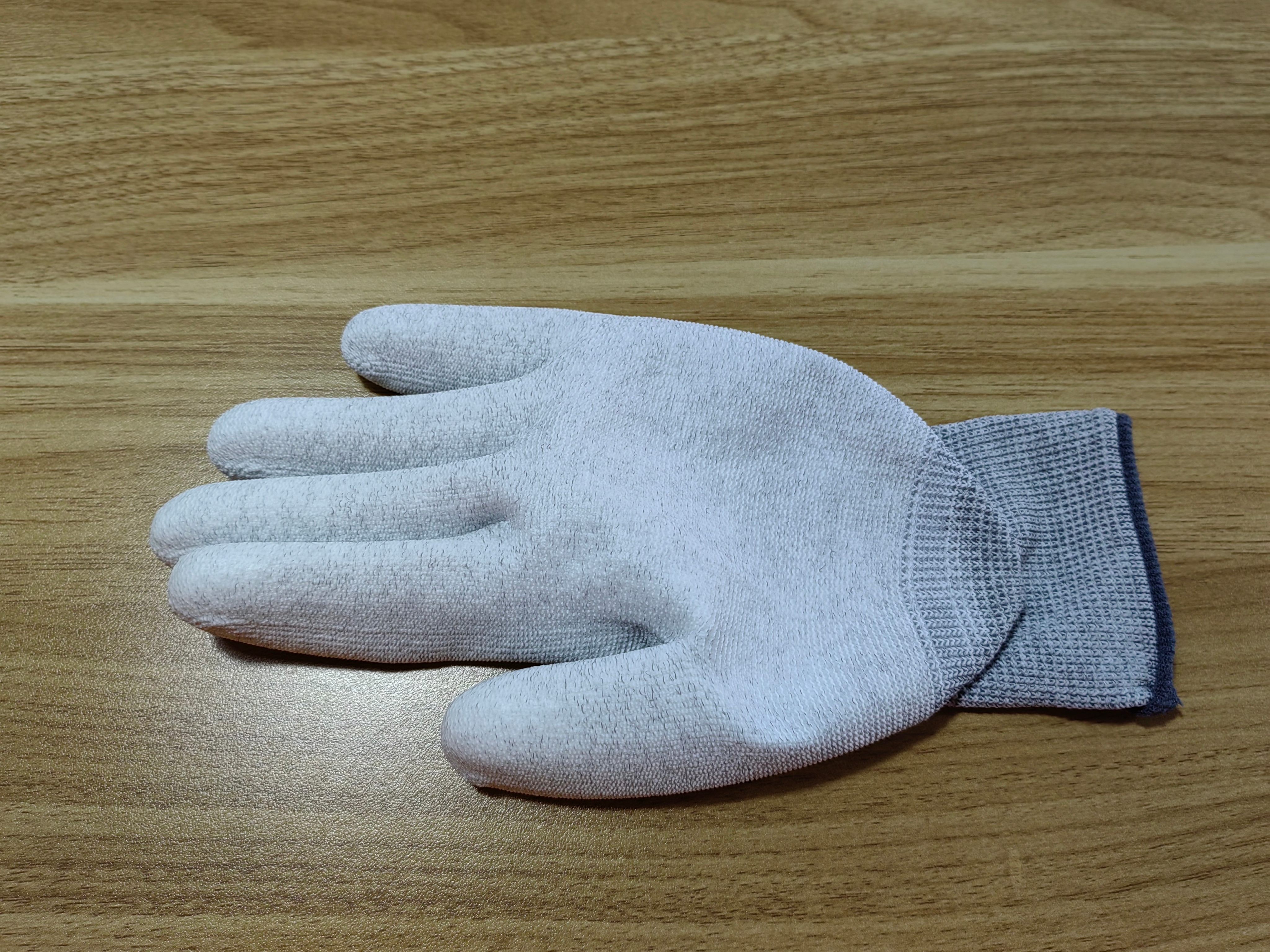 开yunapp体育官网入口下载手机版 13针涤纶碳纤维PU涂指/涂掌手套