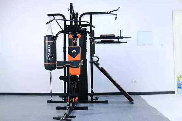 综合训练器评测_海德三人站健身器材_360度综合训练器