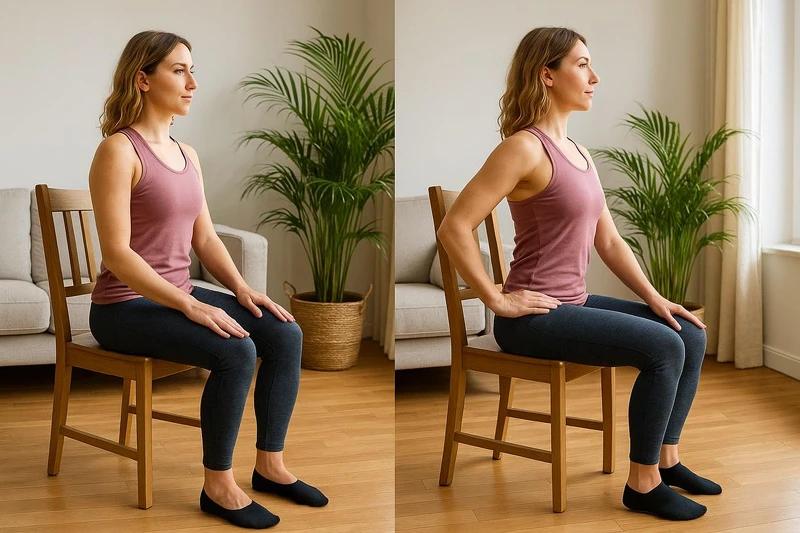 椅子瑜伽动作_居家椅子瑜伽教程_髋关节训练椅