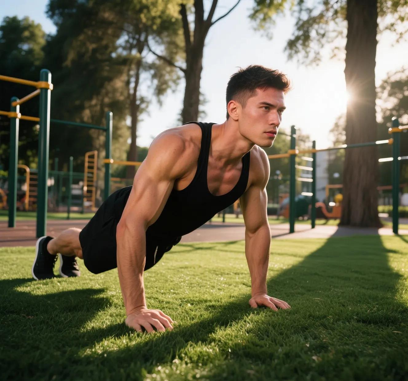 综合训练器 胸肌_杠铃划船_双杠臂屈伸