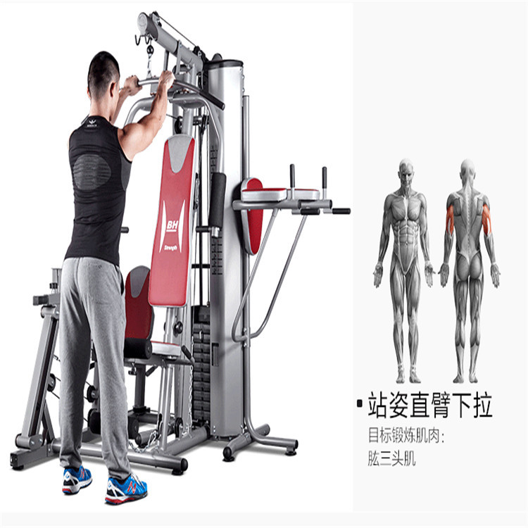 实地工厂综合训练框架龙门架,公司健身房训练器材,后驱式训练器,